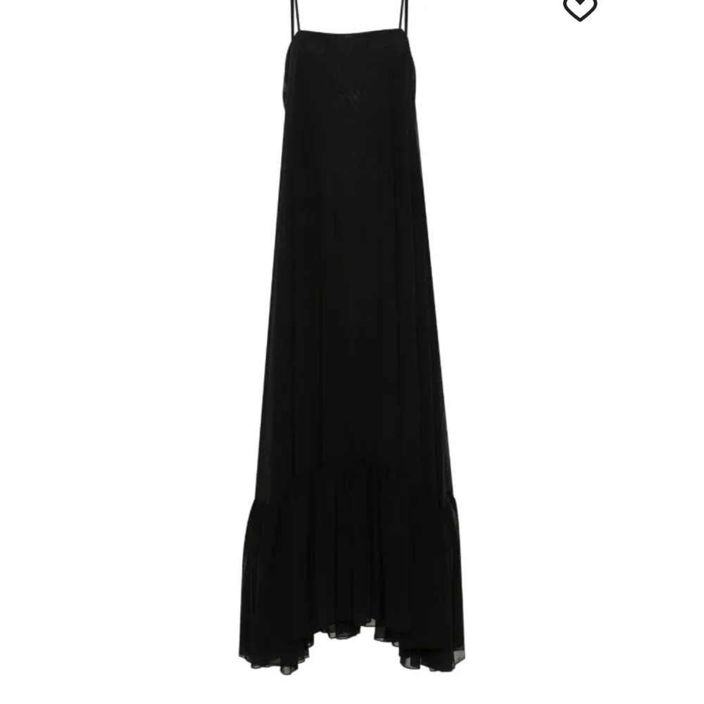Rotate Birger Christensen Black Chiffon Maxi Dress. Size SM